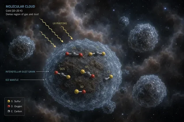 Astrochemical Model Digs Into the Universe's Missing Sulfur