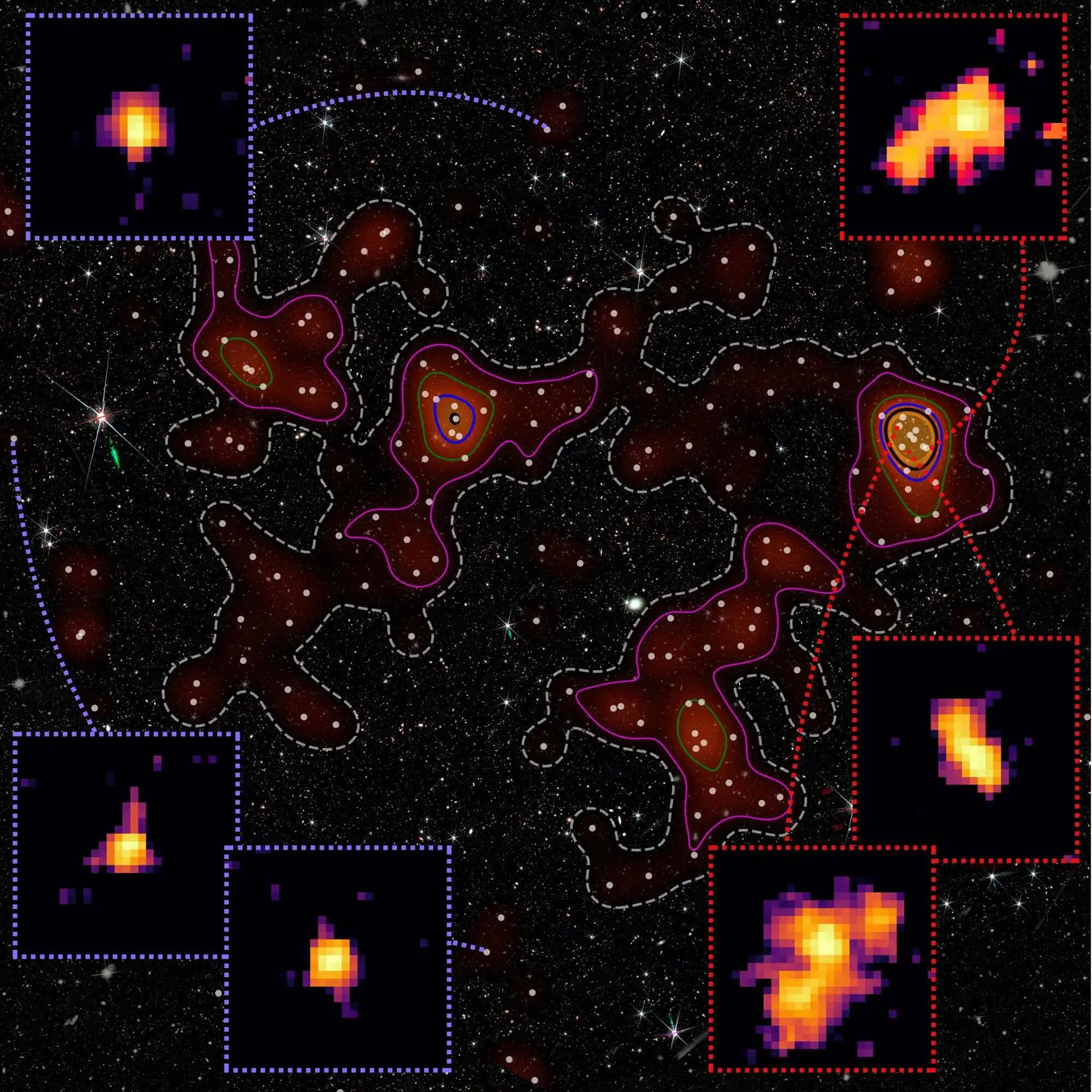 It Took a Cosmic Village to Shape Early Galaxies
